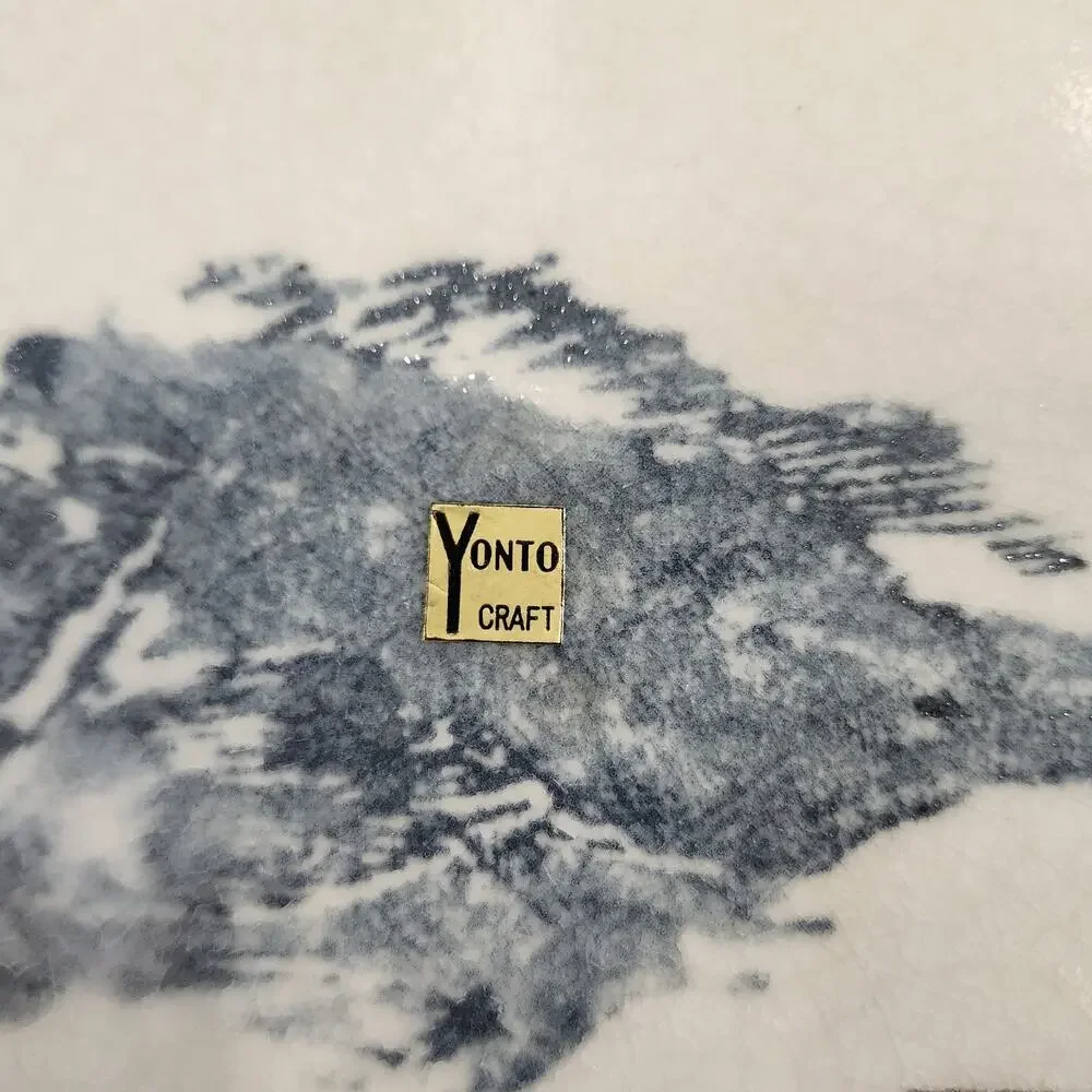 Yonto Craft Japanese Gyotaku Kasago Pottery Fish Print Plate Signed 8 1/2